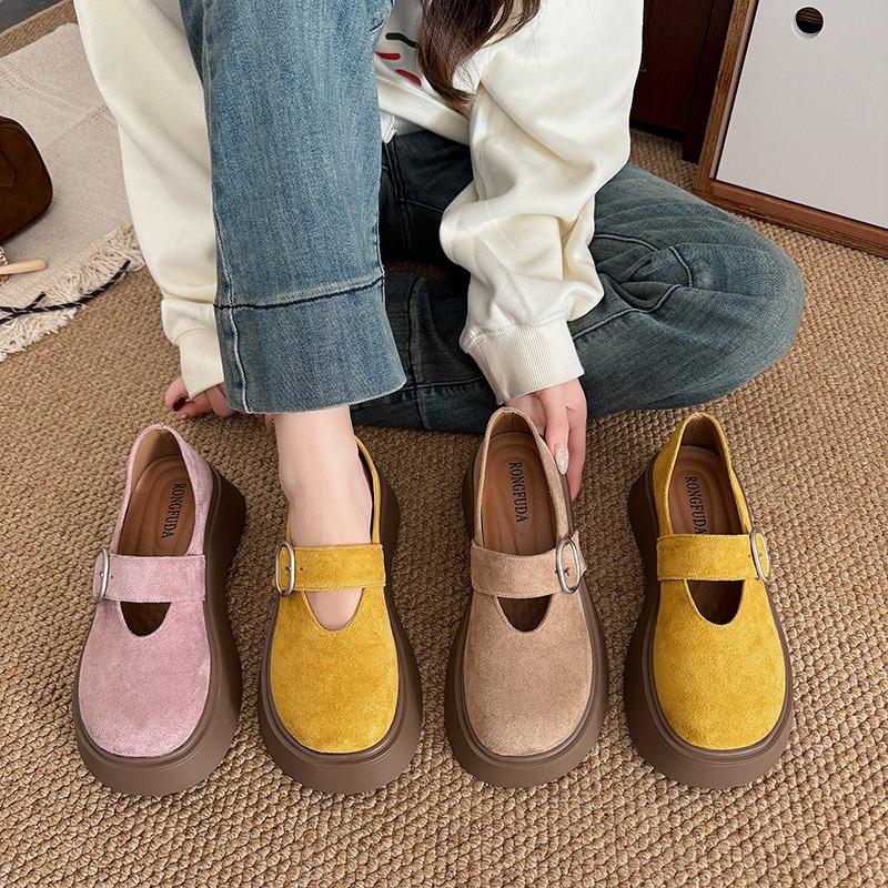 Platform single shoes women's new spring and summer Mary Jane women's shoes big head