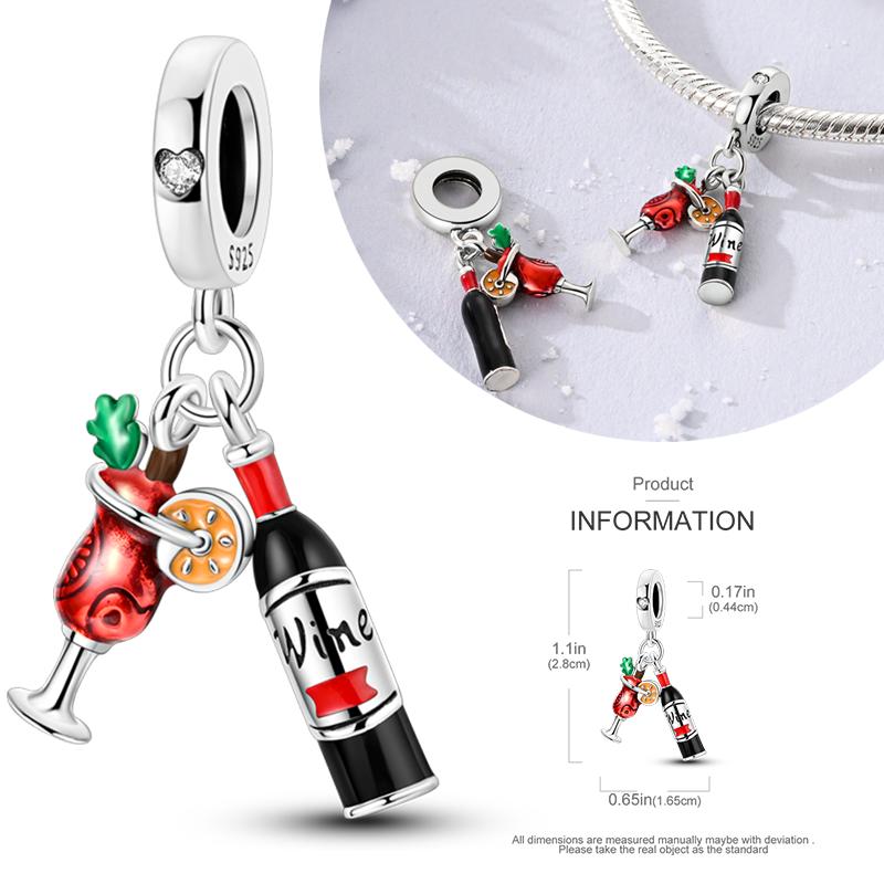 Copper Charms Winter Series Beads Snowman Penguin Pendant Fit Women Original Bracelet Christmas Diy Jewelry Dangle