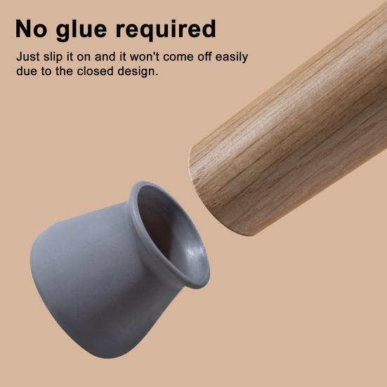 20Pcs Chair Leg Floor Protectors Silicone Table Feet Covers for Hardwood Floors Furniture Leg Caps Non Slip Covers Reduce Noise