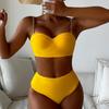 Bikini Swimsuit Sexy Split High Waist Cover Bikini Swimsuit