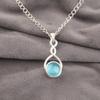 Blue Cat's Eye Gemstone Pendant, 925 Sterling Silver Pendant Jewelry, Handmade Jewelry Pendant, Balancing Jewelry Gift For Women