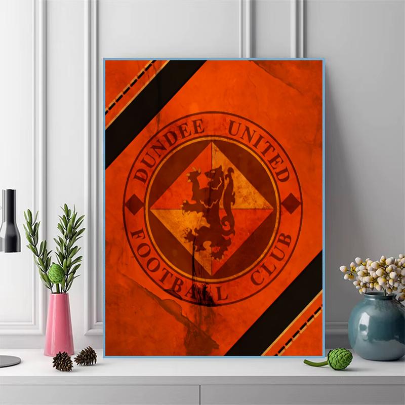 Dundee United FC Pattern 3pcs 100% Round Full Drill 5D DIY Diamond Painting Embroidery Cross Stitch Rhinestone Décor