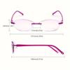 4 Pairs of Ladies' Reading Glasses Anti Blue Light Glasses Diamond Cutting Design Computer Glasses Anti Fatigue Reading Glasses