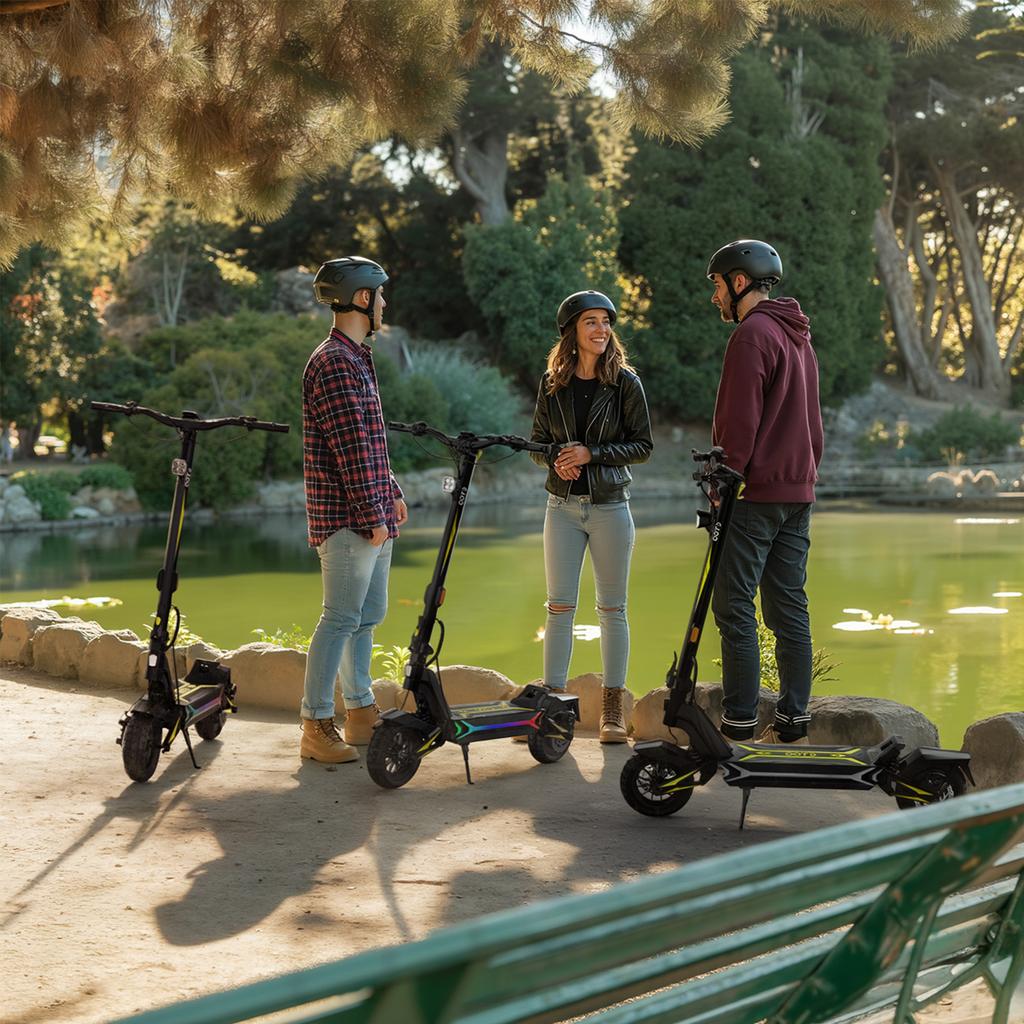 2026 Neuer OOTD SR1 Elektroroller – 1400W Motor, 48V 20Ah Akku, 70km Reichweite, Doppelfederung, 10" Reifen