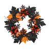 Halloween Wreath with -Color Pumpkin and for Fall Seasonal Home Decor