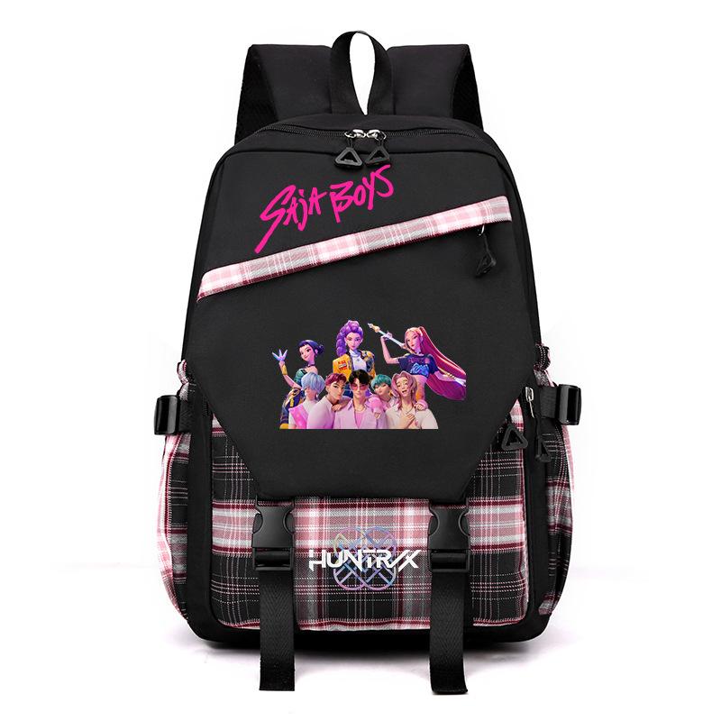 K-Pop Anime Cartoon Printed Student Campus Backpack High Value Lightweight Casual Backpack No specifications