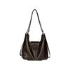 Retro Soft Leather Double Shoulder Bag, Large Capacity Single Shoulder Tote Bag, Simple Commuter Crossbody Bag