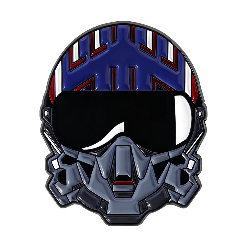 Action Movie Character Enamel Pins Classic Star Plane Pilot Brooches Lapel Badges Jewelry Gift for Fans Friends