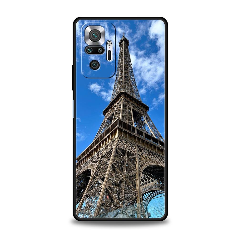 Red Umbrella Eiffel Tower Phone Case For Xiaomi Redmi Note 14 13 12 5G 11 10 Pro Plus 4G 9S 9 14C 13C 12C 10C 9C 9A Soft Cover