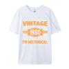 Slim Fit Tshirts 1980 Birthday Vintage 1980 Born In 1980 Made In 1980 T-shirts Normal Design Plain Cotton Mens Tops Tees
