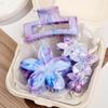 3Pcs Marble Flower Hair Clips Crab Vacation Bohemia Egg Women Hair Claws Barrettes Girls Large Hairpins Hair Accessories