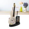 Violin Alarm Clock Retro Fashion Pencil Sharpener Function Table Alarm Clock Violin Shape Novelty Bedside Clock for Music Lovers