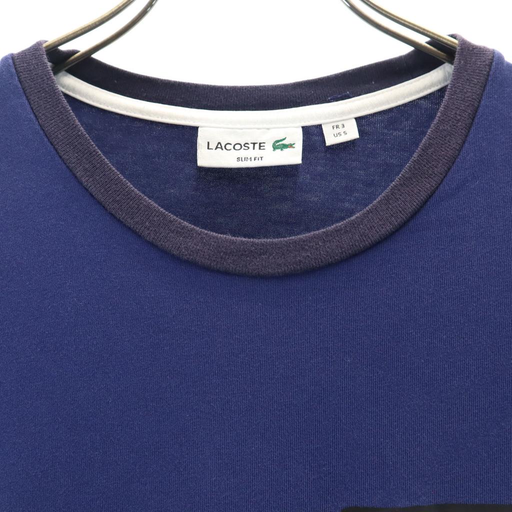 LACOSTE Short sleeve T-shirt 3 Navy Poke T Men's Used