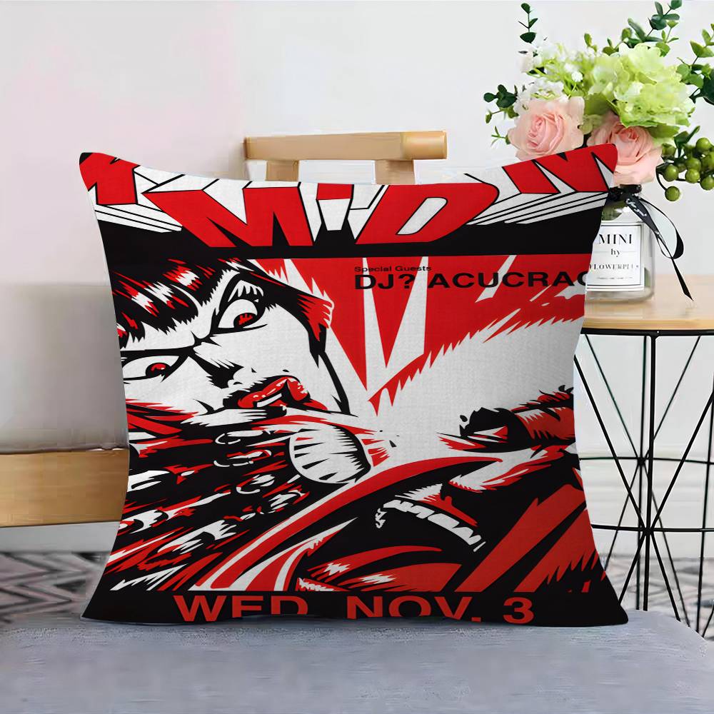 KMFDM Band Pillow Gift Home Office Decoration Bedroom Sofa Car Cushion Cover case x