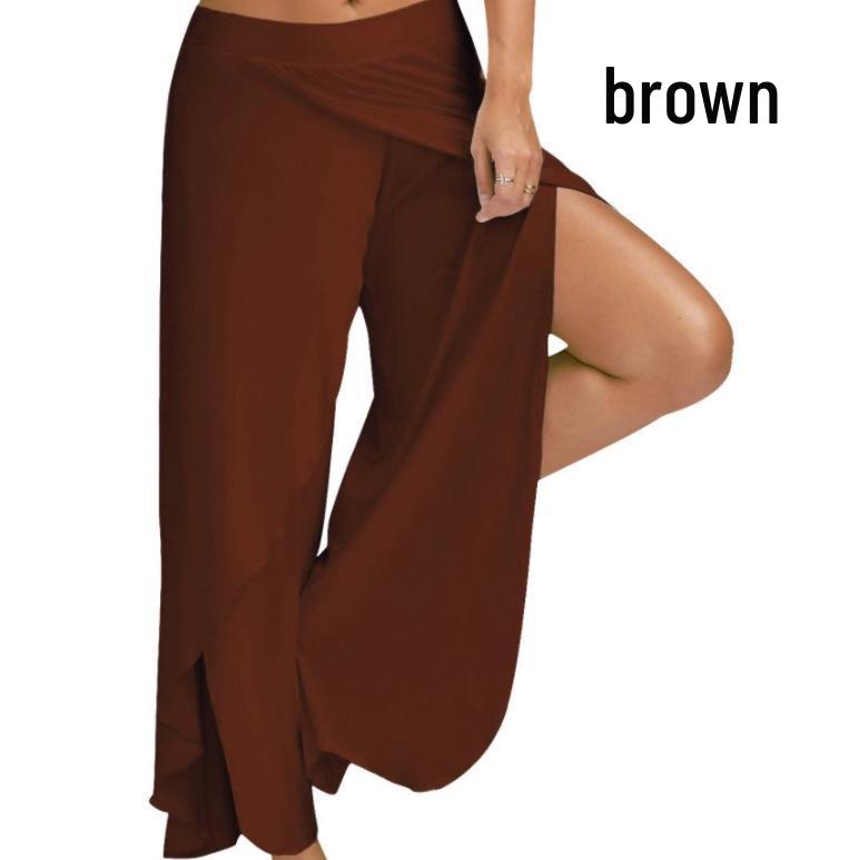 Pantaloni de yoga cu picioare largi pentru femei: 11 Culori, 8 Mărimi - Stil European și American Bestseller