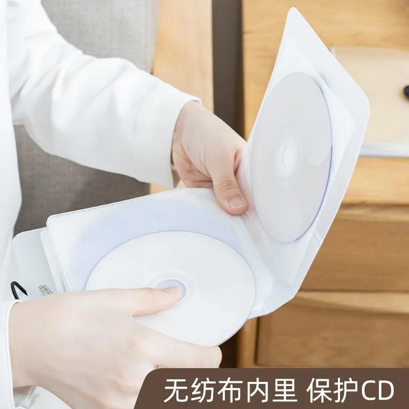 Simple DVD Disc Case Home CD Bag Storage Book 12 CD Plastic Storage Box Car Portable