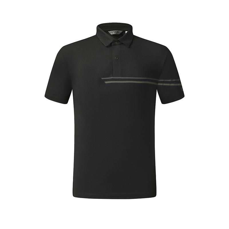 Fila Golf Series Simple Fashionable Personalized Casual Sports Comfortable Knitted Short Sleeve Polo Shirt Men Polo Shirts A11M545101FBK