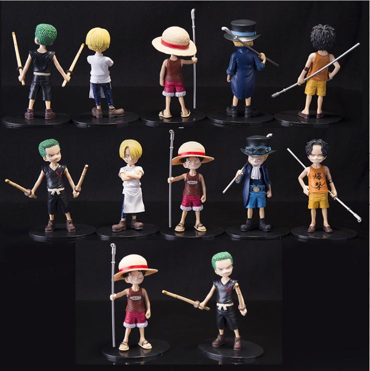 Buy One Piece Childhood Ver Luffy Sanji Sabo Ace Zoro Kid Pvc Action Figure Op Cute Q Collectible Model 15cm At Affordable Prices Free Shipping Real Reviews With Photos Joom