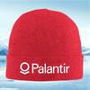 Palantir Logo Kreis Design und Buchstaben Herren Damen Unisex Gestrickte Mütze Beanie Pullover Mütze Winter Thermisch Warm Weihnachten Outdoor Cy