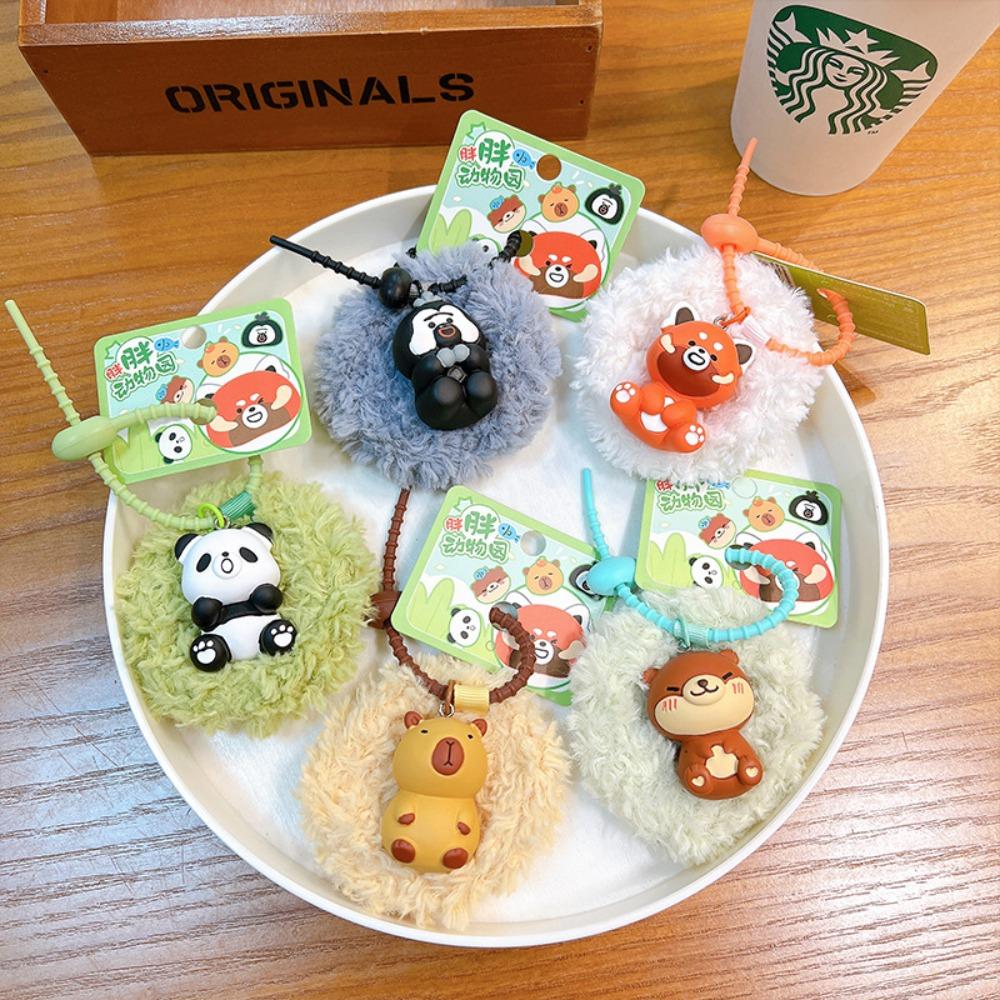 

Kawaii Pithecia Red Panda Cute Keychain New Plushies Pendant