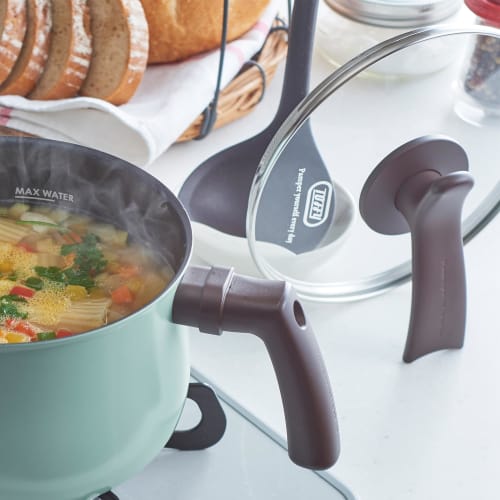Toffy K-HP4 2-Way Electric Multi-Pot, 7-in-1, with Built-in Heater, Boil, Bake, Steam, Stir-Fry, and Cook Rice, Compact, Approx. 1.6L Capacity, Glass