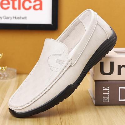 Men's Casual Leather Moccasins - 2025 Autumn, Breathable, Soft Sole, Slip-On Driving Shoes