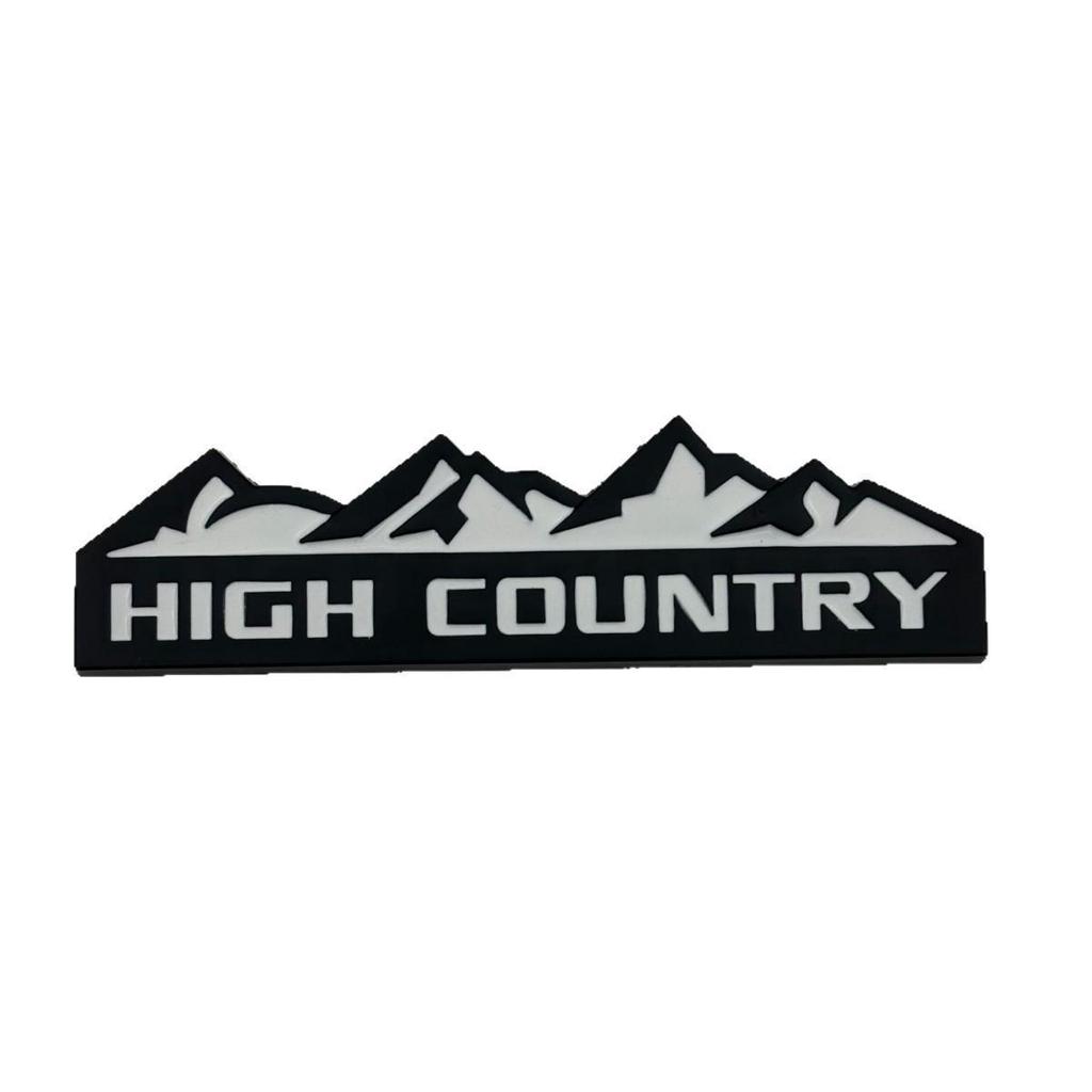 High Country Metal Car Emblem - Compatible with Chevrolet, Jeep, Dodge, Ford