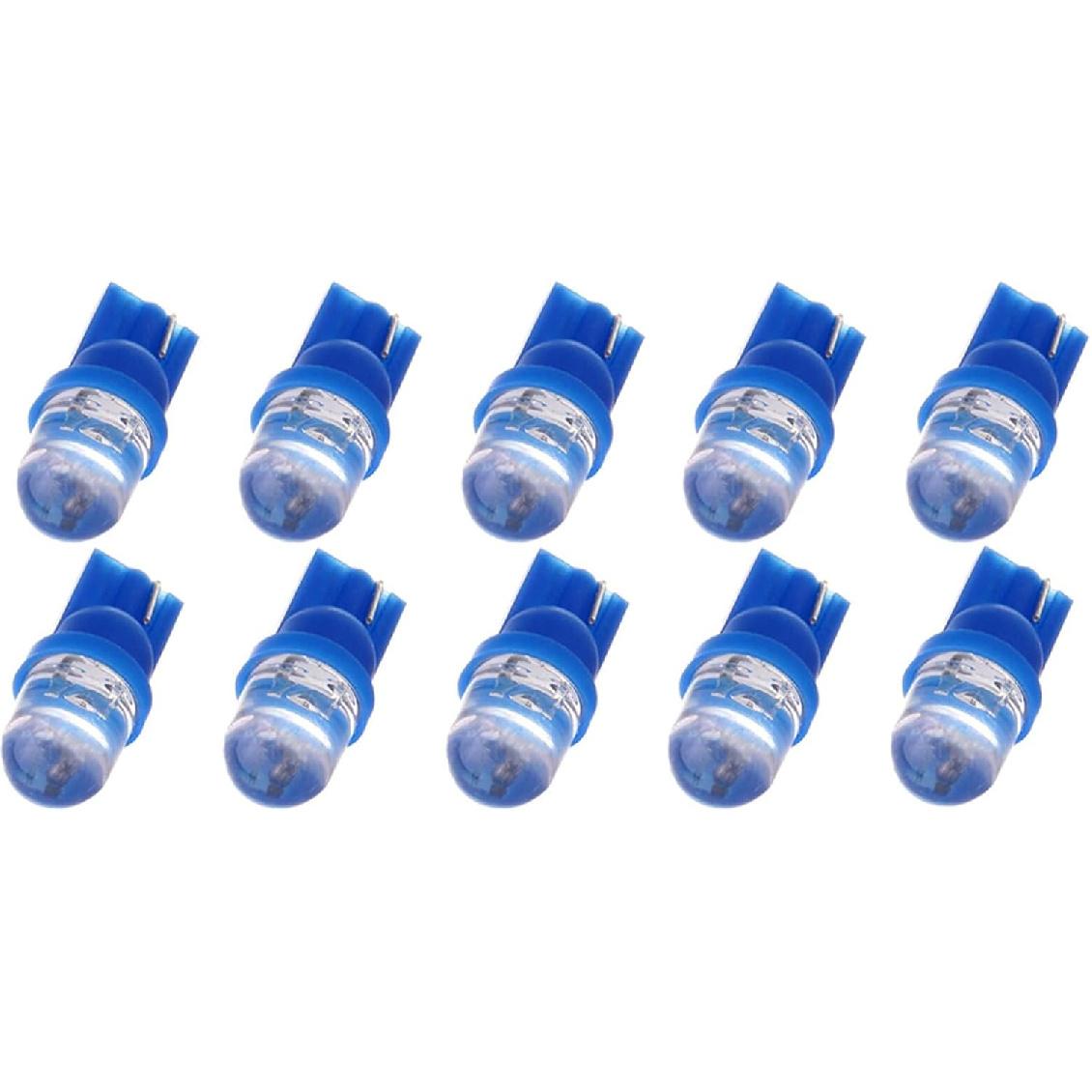 

cciyu 10pcs T10 194 168 2825 Wedge SMD Led Bulbs Instrument Cluster Light Panel Gauge Lamp Blue
