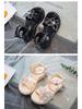 2025 Summer Rhinestone Bow Sandals for Girls - Casual Soft Princess Shoes for Little and Big Kids