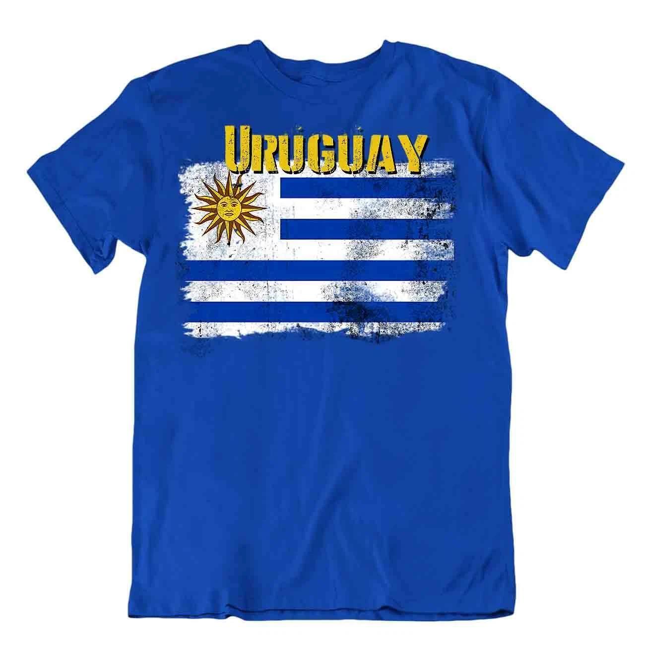 Uruguay flag Tshirt T-shirt Tee top city map strength hope Basic TEXTILE 3XL