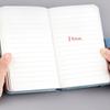 A7 Mini liniertes Notizbuch 100 Blatt Zuhause Schule Büro Meeting Notizblock Notizbuch Memo Zufällige Farbe Tragbares Notizbuch mit Stifthalter