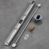 Gebürsteter Bodenablauf 304 Edelstahl Verdickter schmaler WC-Badezimmer-Dusche Langer linearer Entwässerungsstreifen Seitliche Bodenabläufe 3,2 cm