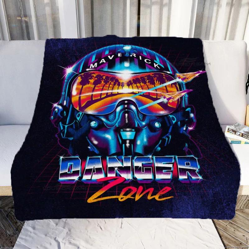 Fighter Aircraft Top Gun Patterns Blanket Fashion Flannel Blanket Cosy Lazy Couch Cover Blanket Super Soft Sheet Mattresses