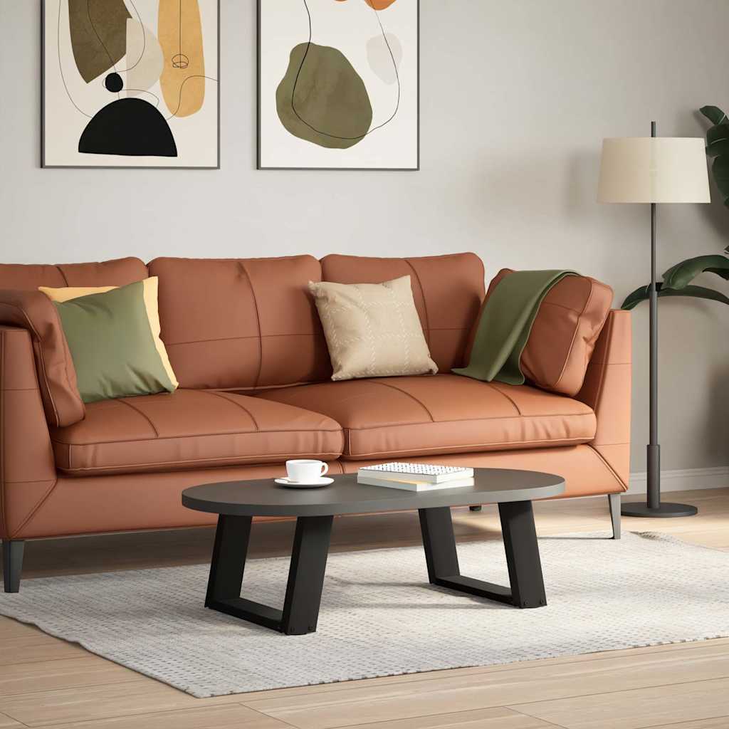 Vidaxl Nogi Do Stolika Kawowego, 2 Szt., Czarne, 40X(30-31) Cm, Stal