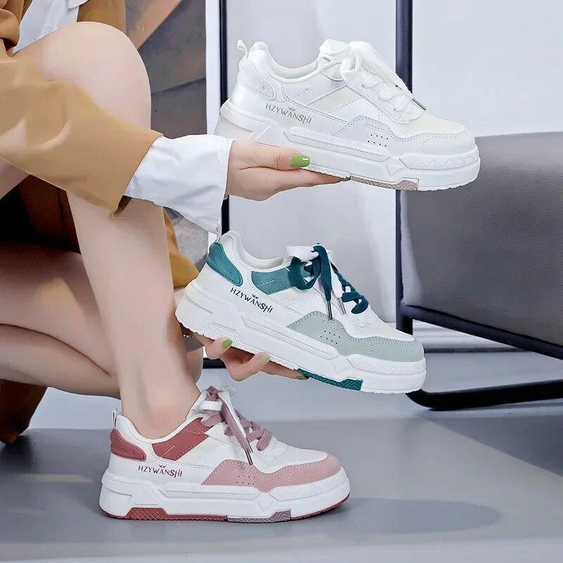 Baskets à plateforme blanches épaisses pour femmes, chaussures de luxe de haute qualité pour femmes, baskets montantes pour sports d'hiver