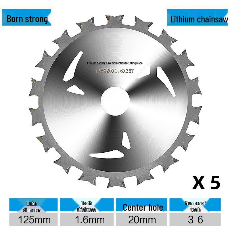 Lithium Electric Woodworking Saw Blades - 4", 5", 5.5", 6.5" Alloy Blades for Wood Cutting.