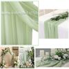 Arch Drapery Tulle Curtains Outdoor Wedding Arch Background Party Photography Veil