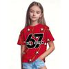 Girls' 3D Graphic Funny Slang 67 T shirt Tee Short Sleeve 3D Print Summer Spring Sports Fashion Top
