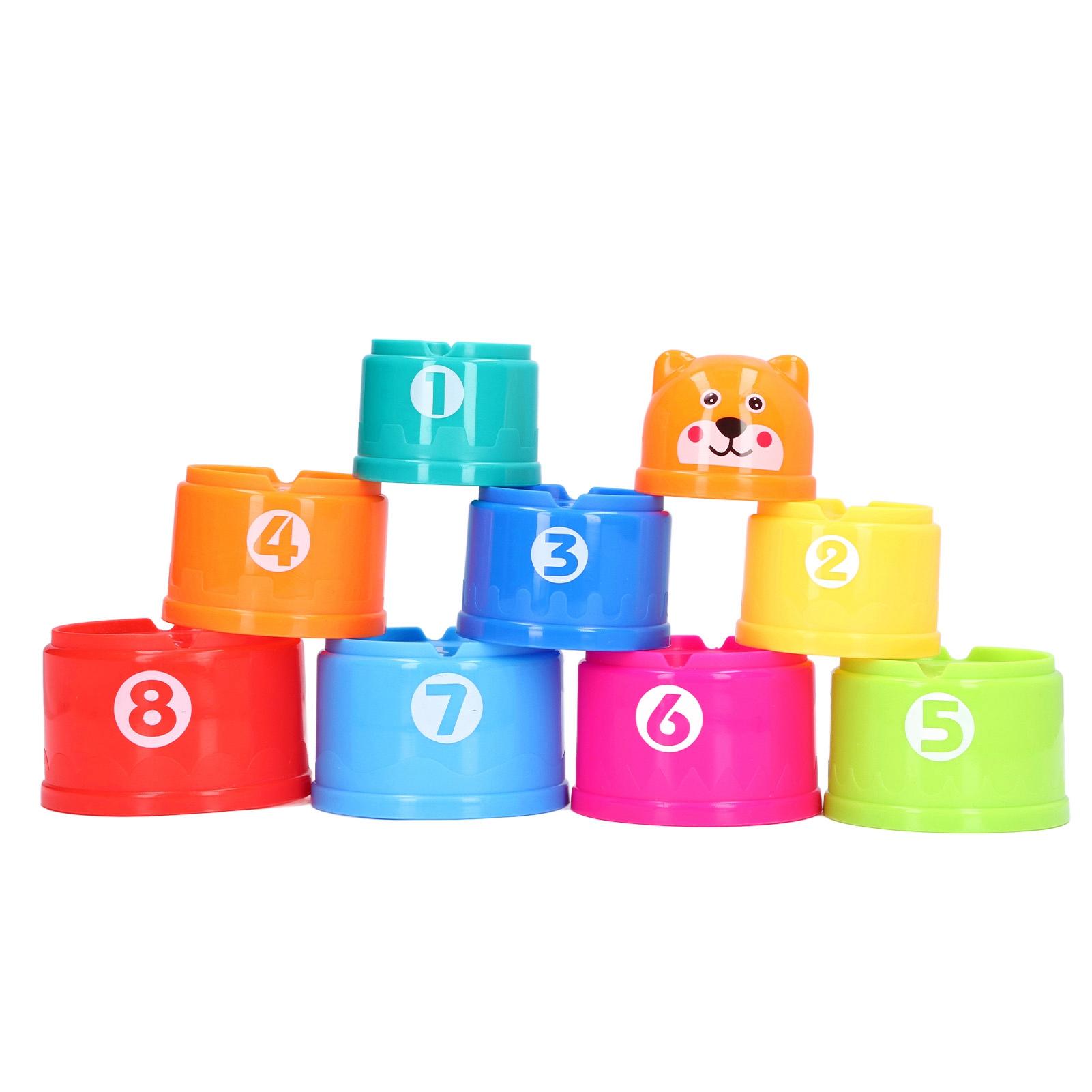 

Stacking Cups Toy Set Nesting Cup Toy Hand Eye Coordination Educational Baby Building Toys