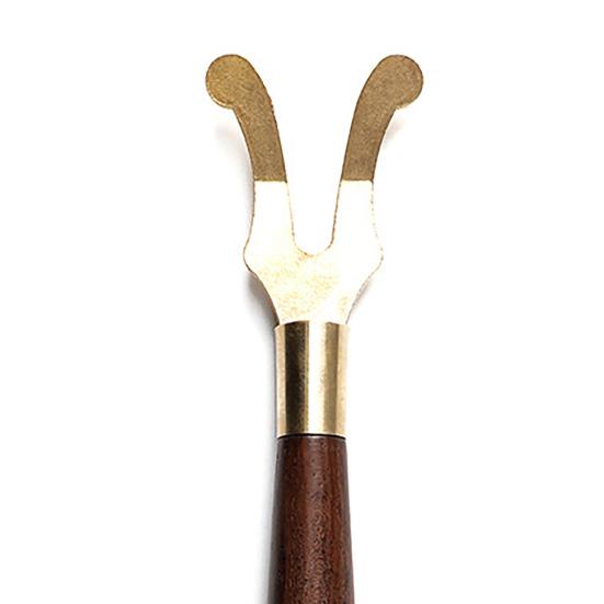 Teapot Lid Clip Heat Insulation Cast Iron Tea Kettle Cover Fork with Wooden Handle Teaware for Living Room