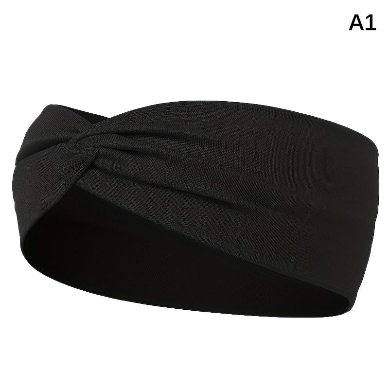 

Широкая эластичная повязка на голову, повязка на голову, повязка на голову для пилатеса, йоги, фитнеса, бега, велоспорта, повязка на голову, тюрбан, обруч для волос, повязка на голову для женщин