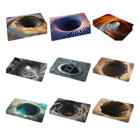 Koupelnový koberec Protiskluzová podložka Vzor optické iluze Koupelnový kobereček Snadno se čistí Pohodlný relaxační prostor Koupelnová předložka