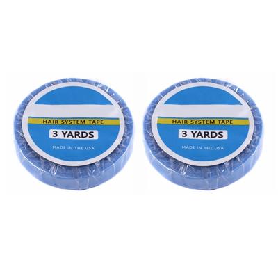 2 Rolls Wig Support Tape Waterproof Sweatproof Strong Adhesive Hair System Tape Roll 8.9ft Length