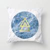 Ins Marble Geometric Print Square Pillow Cover Sofa Cushion Cover