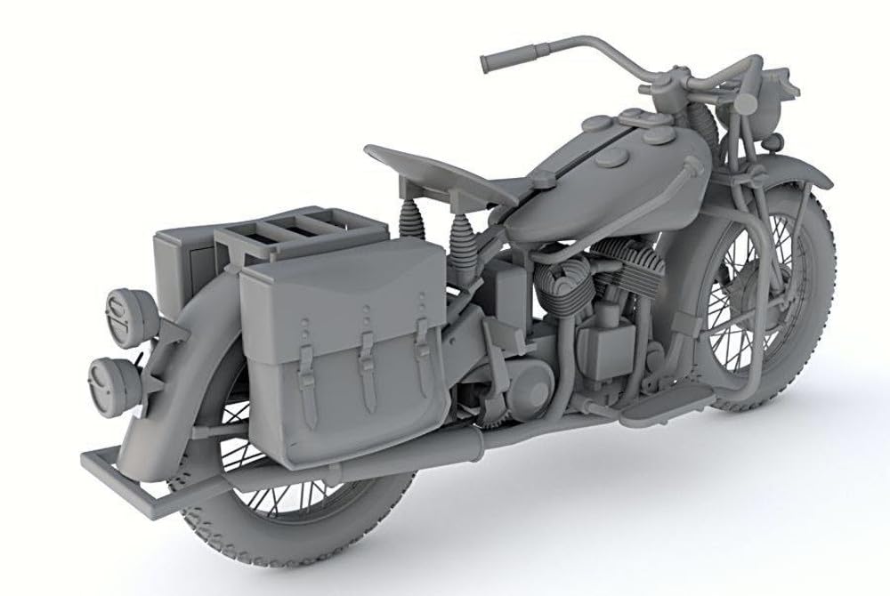 Thunder Model US Army Indian 741B Military Motorcycle Plastic Model TB35003 1/35