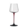 OLOEY Red Bow Tie Burgundy Wine Glasses Set