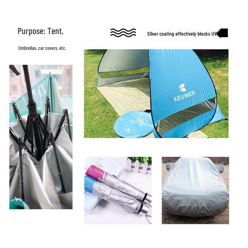Silver-Coated Waterproof Polyester Car Cover: Dustproof, Sunshade & Rainproof Fabric