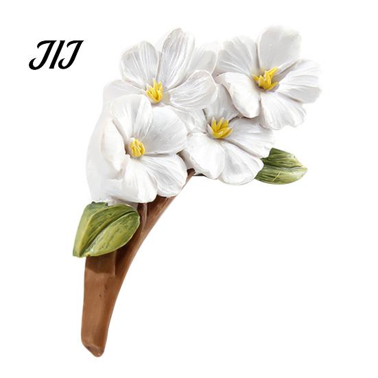 Decorative Light Switch Cover 3D Flower Sticker, Aesthetic Floral Resin Wall Plate Removable Guard Cover, Self Adhesive Art Decor for Home Bedroom