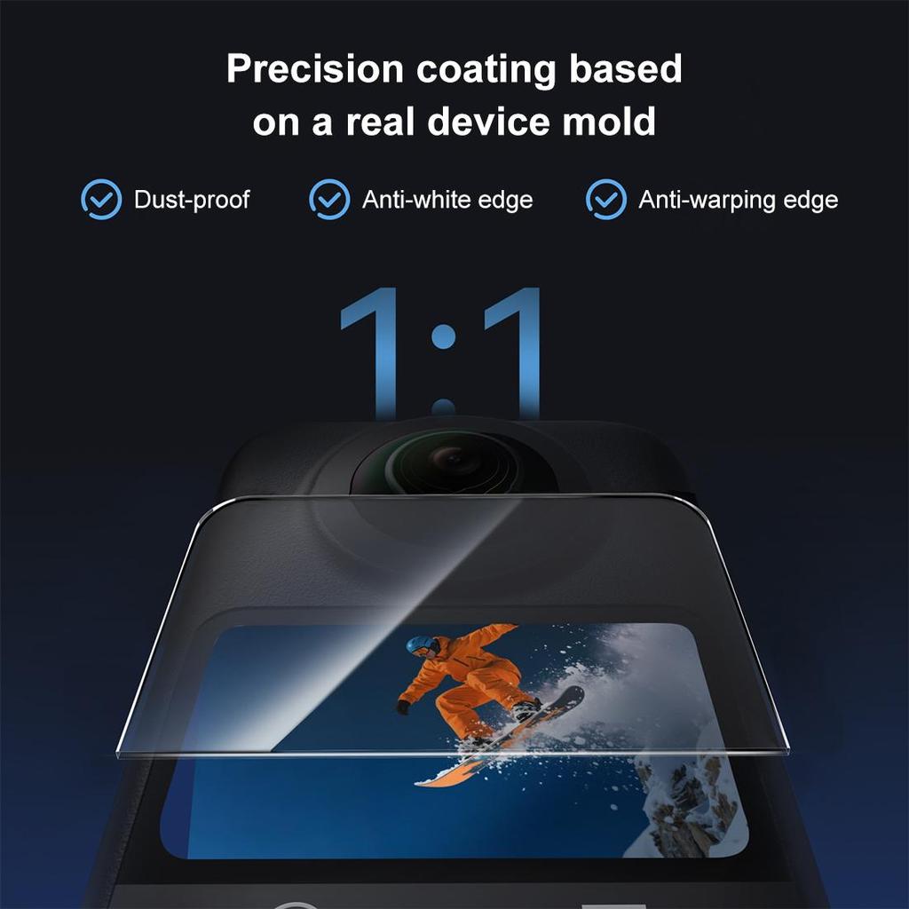 For DJI Osmo 360 Camera Screen Protector Explosion-proof Tempered Glass Films (Transparent)