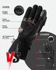 IRON Motorcycle Cold Smartphone Size L JIA'S Gloves, Winter, Weather, Compatible, Waterproof, Windproof, Protective, Fleece-Lined, Non-Slip, Black,